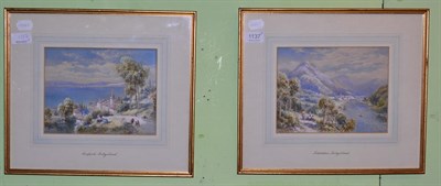 Lot 1137 - Charles Rowbotham (1856-1921) Sempach, Switzerland and Intedaken, Switzerland, a pair, both signed