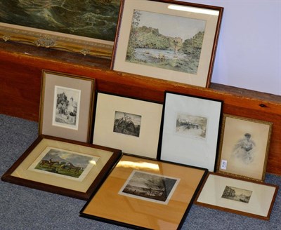 Lot 1156 - A collection of 19th century etchings and engravings (8)