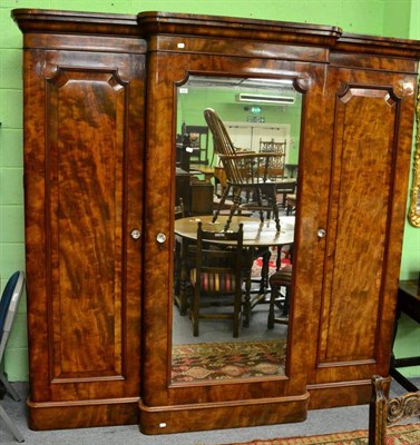 Lot 1245 - A Victorian mahogany wardrobe