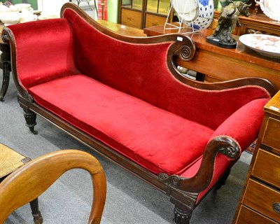 Lot 1275 - A Victorian mahogany framed sofa