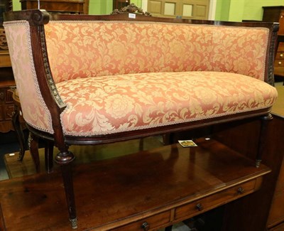 Lot 1305 - A 19th century mahogany framed French boudoir sofa