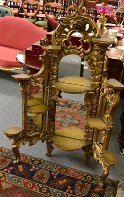 Lot 1341 - A gilt mirror