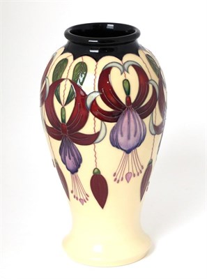 Lot 2 - A Moorcroft pottery vase by Rachel Bishop in the Sunshine Chandelier pattern, 91/100, with...