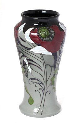 Lot 7 - A Moorcroft pottery vase by Emma Bossons in the Clonderwood  pattern, 42/100, with painted and...