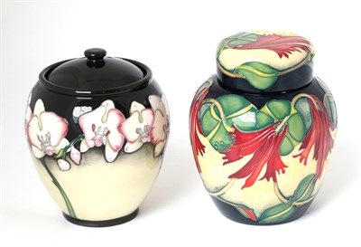 Lot 10 - A Moorcroft pottery ginger jar and cover by Kerry Goodwin, with painted and impressed marks,...