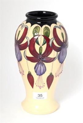 Lot 35 - A Moorcroft pottery vase by Rachel Bishop, 86/100, with painted and impressed marks, 26cm