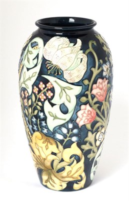 Lot 43 - A Moorcroft pottery vase, with painted and impressed marks, 32cm