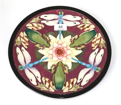 Lot 44 - A Moorcroft pottery TRIAL dish, with painted and impressed marks, 28cm (diameter)