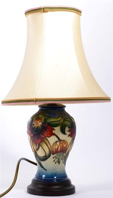 Lot 65 - A Moorcroft table lamp