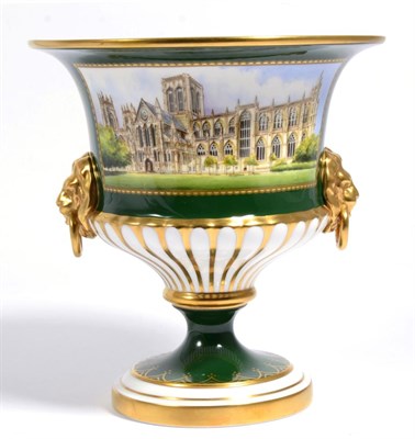 Lot 98 - A Royal Worcester limited edition Campana urn commemorating York Minster no. 224