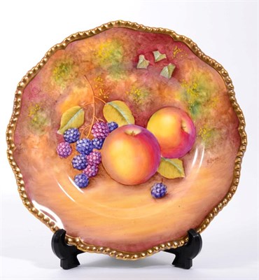 Lot 170 - A Royal Worcester fruit painted plate signed R Price, 20cms