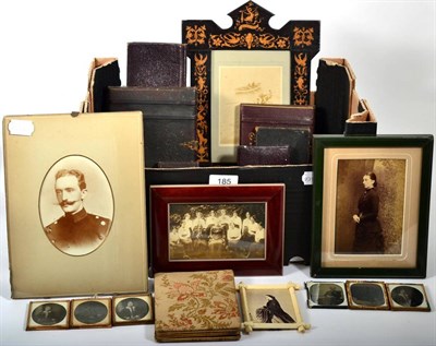 Lot 185 - A collection of 19th century photographs, variously framed