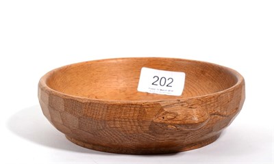 Lot 202 - A Robert Mouseman Thompson oak bowl