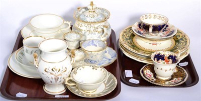 Lot 222 - A collection of Rockingham china on two trays