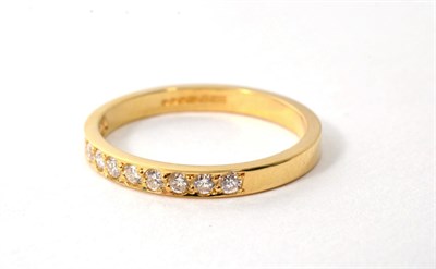 Lot 272 - An 18 carat gold diamond half hoop ring, total estimated diamond weight 0.30 carat...