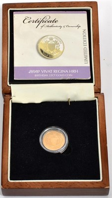 Lot 296 - A 2010 gold half sovereign, boxed