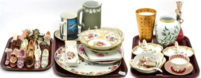 Lot 318 - A quantity of ceramics including Spode, Wedgwood, etc (three trays)