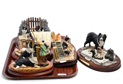 Lot 319 - Border Fine Arts Society Collie Models Comprising: 'A Long Day Ahead', model No. SOC9, 'Out of...