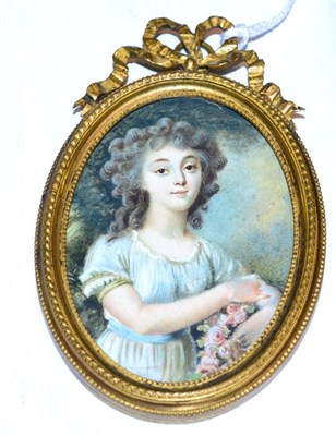 Lot 394 - A portrait miniature