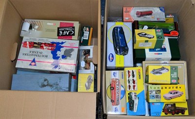 Lot 1028 - Forty six assorted modern Diecast including Corgi, EFE, Vanguard etc (two boxes)