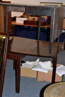 Lot 1115 - Two 19th century mahogany drop leaf tables and a 19th century mahogany sideboard (3)