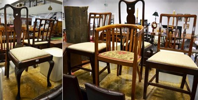 Lot 1122 - Four 19th century occasional chairs and a gilt framed mirror