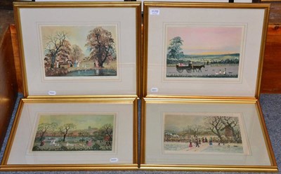 Lot 1170 - After Helen Bradley (1900-1979) ";The Four Seasons";, a set of four colour reproductions sold...