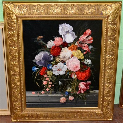 Lot 1171 - John Bentham-Dinsdale (20th Century) flowers in a vase still life, oil on canvas, signed lower...