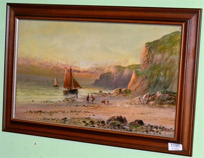 Lot 1195 - Frank Hider, The return of the boat, oil on canvas, signed and titled verso