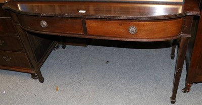 Lot 1235 - An early 20th century mahogany side table with two drawers