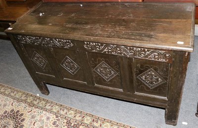 Lot 1259 - A George III provincial oak coffer