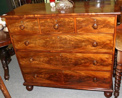 Lot 1263 - A Victorian mahogany chest of drawers