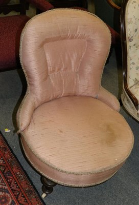 Lot 1273 - A Victorian nursing/bedroom chair