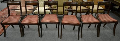 Lot 1278 - A set of six Regency mahogany chairs (6)