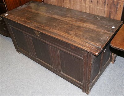 Lot 1343 - An early 18th century oak coffer