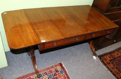 Lot 1357 - A mahogany sofa table