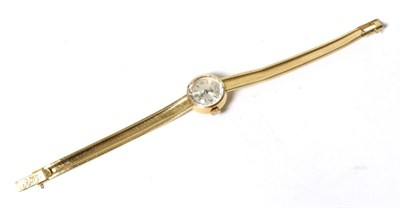 Lot 25 - A lady's 18 carat gold wristwatch, signed DuWard, King