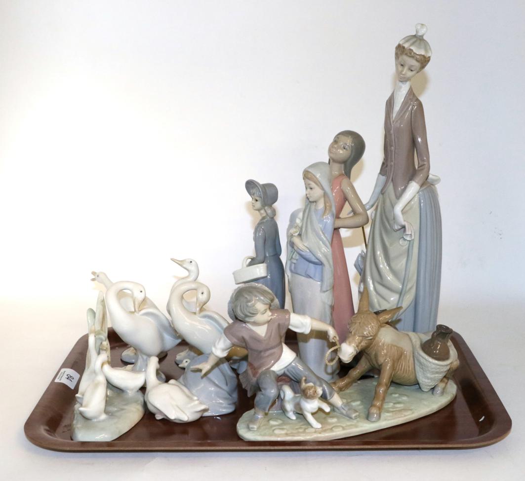 Lot 84 - Ten Lladro figures (some a.f.)