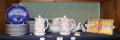 Lot 154 - Assorted 20th century ceramics including Royal Copenhagen Christmas plates, Minton Haddon Hall...