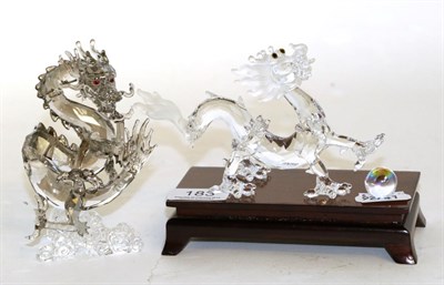 Lot 183 - Two Swarovski dragon models including Chinese Zodiac Dragon (2)
