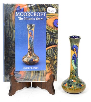 Lot 192 - Moorcroft pottery Phoenix Bird 99/8 vase (book cover vase for ";The Phoenix Years";) by Fraser...