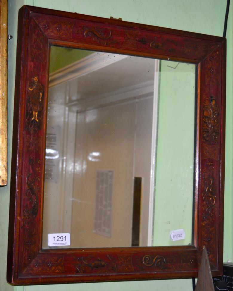 Lot 1291 - A Japanese Meiji period mirror