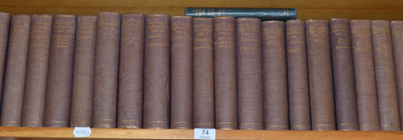 Lot 74 - Robert Louis Stevenson, The Works of ..., 1922, Vailima Edition, 26 volumes, in blue cloth covers