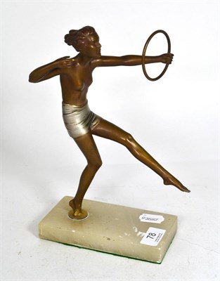 Lot 78 - An Art Deco bronze of a dancer