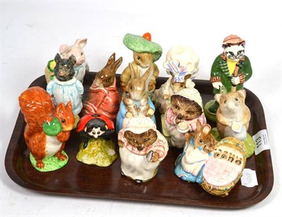 Lot 113 - Twelve assorted Beatrix Potter figures and another of Fisher by Lomond Ceramics