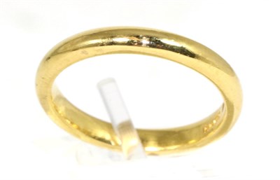 Lot 205 - A 22 carat gold band ring, finger size N1/2