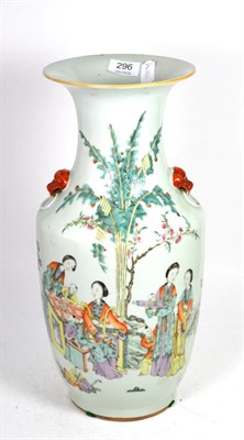 Lot 296 - A Chinese famille rose vase