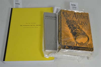 Lot 370 - Pullman (Philip), The Amber Spyglass, Uncorrected Proof, 2000, Scholastic Children's Books, printed