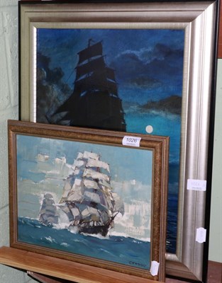 Lot 1026 - Eric Haysom Craddy ARWA (b.1913) ";China Clipper";, signed, oil on board; together with a...