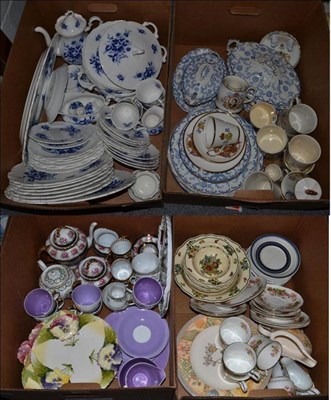 Lot 1062 - Fives boxes of dinner and tea wares including; Royal Albert, Port Merrion, Windsor, Royal...